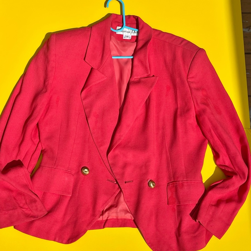 Christian Dior Pink Blazer size 12